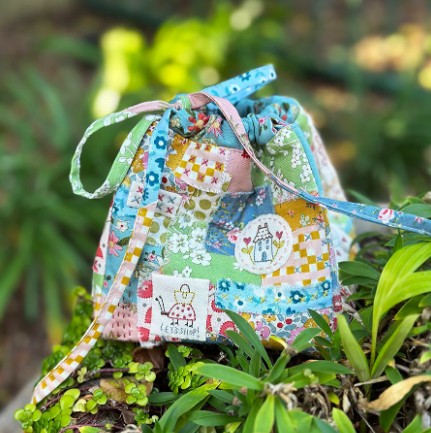 Modèle de Patchwork - Pochon Little Bitty Boho