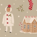 Tissu Patchwork Tilda Little Merry XMas Winter Friends Clay, Coupon