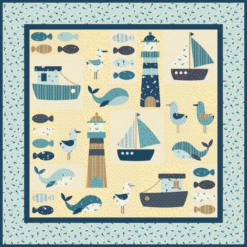 BOM EQP 2026 - Beside the Seaside - Modèle de Patchwork - PRECOMMANDE