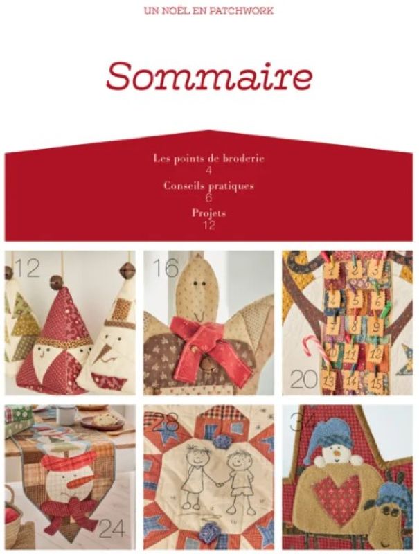 Livre Patchwork "un Noël en Patchwork" de Florence Chambe