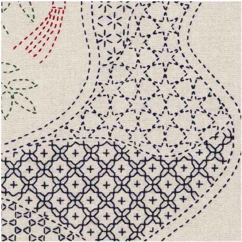 Kit Sashiko Panneau La Rivière au Bambou