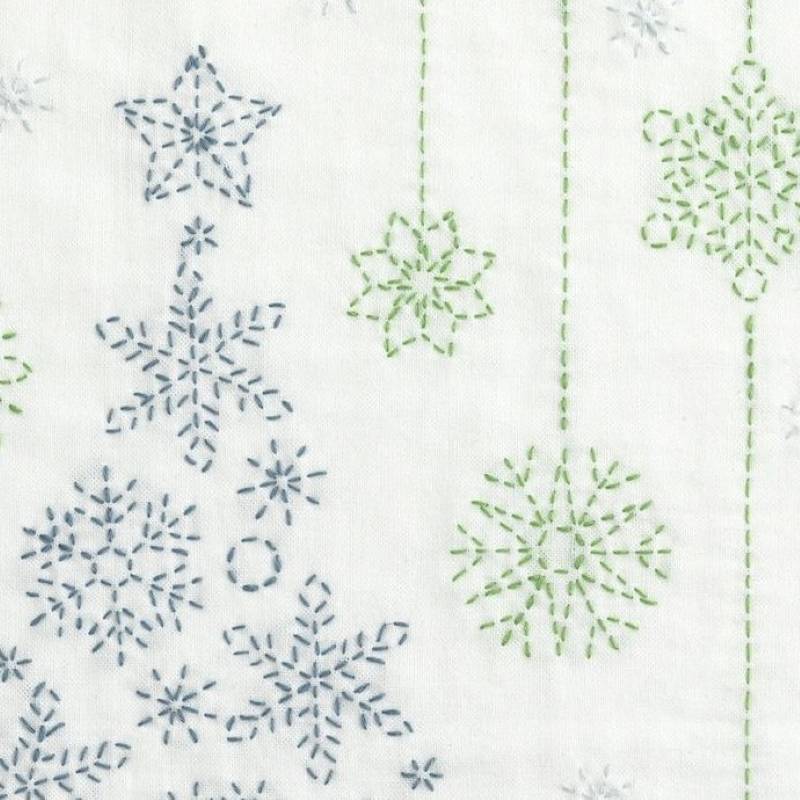 Panneau Sashiko Arbre de Noël