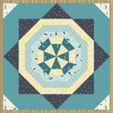 Modèle de Patchwork "Etoile Carribéenne"