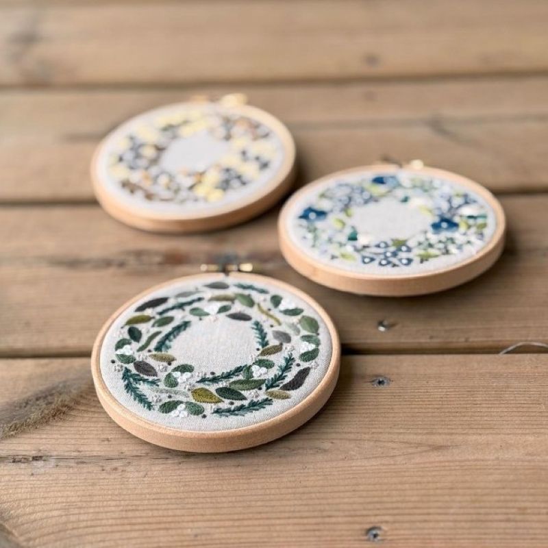 Kit Broderie "Couronne Gelée - Janvier"