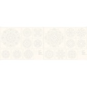 Tissu Sashiko Mandala Ecru