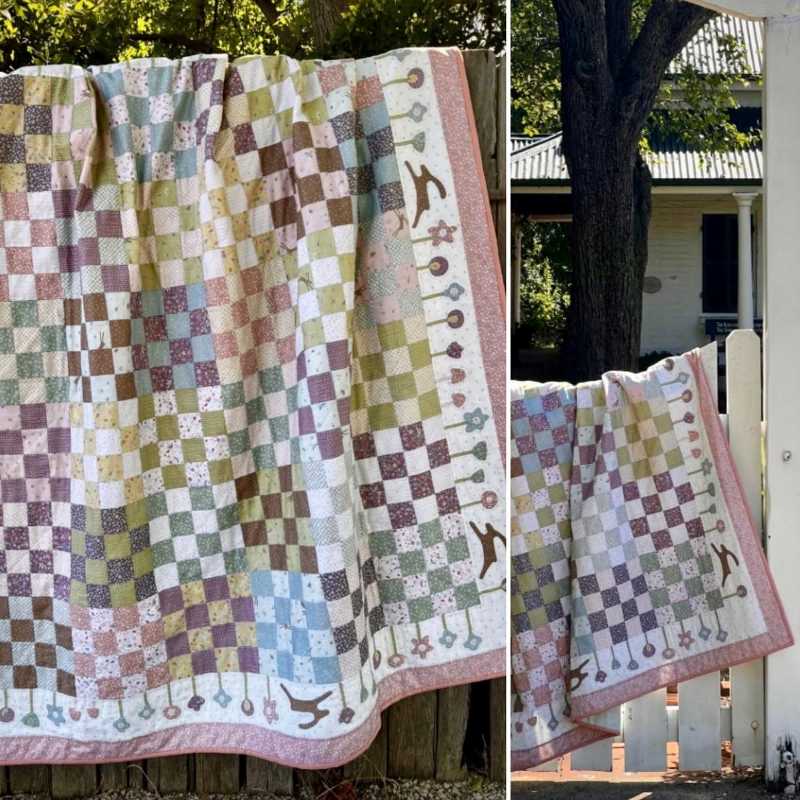 Modèle Patchwork Around the Mullberry Bush Quilt - Anni Downs