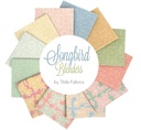 Tissu Patchwork Tilda Songbird Blenders, Lot de 12 Fat Quarters