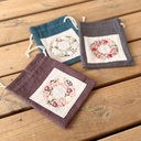 Kit Broderie "Couronne de Pâquerettes - Avril"