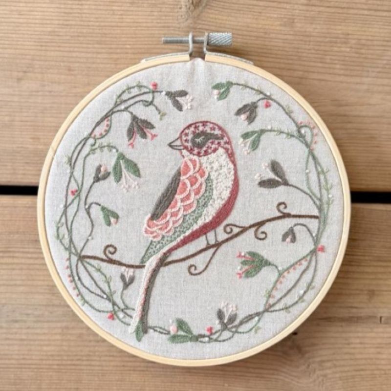 Kit Broderie  L'Oiseau des Beaux Jours