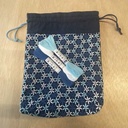 Kit _ Pochon Sashiko Hinagiku Marine