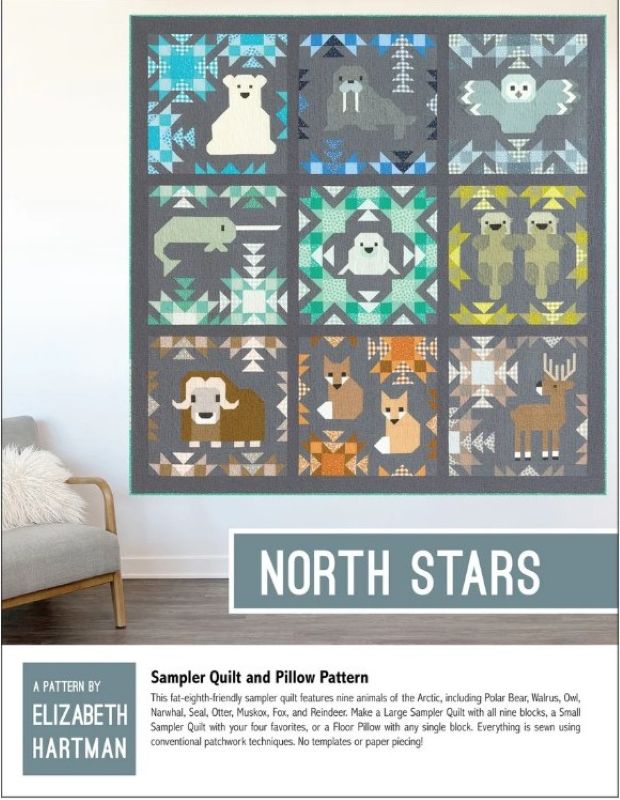 Modèle Patchwork North Stars de Elisabeth Hartman