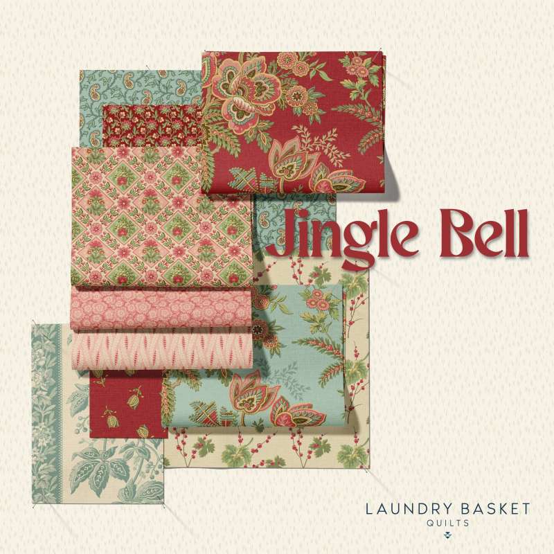 Tissu Patchwork Collection Jingle Bell, 36 Coupons 25x55cm