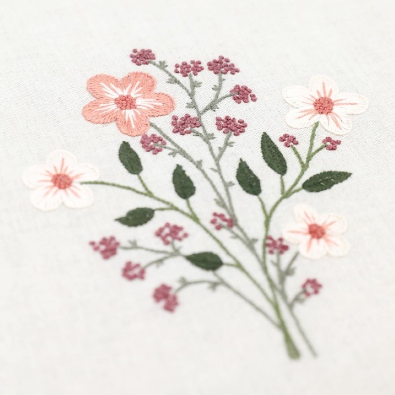 Kit Broderie - Bouquet Poudré