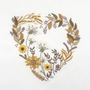 Kit Broderie - Coeur n°8 Soleil d'Or - Easy Custo
