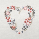Kit Broderie - Coeur n°9 Rose Tardive - Easy Custo