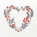 Kit Broderie - Coeur n°9 Rose Tardive - Easy Custo