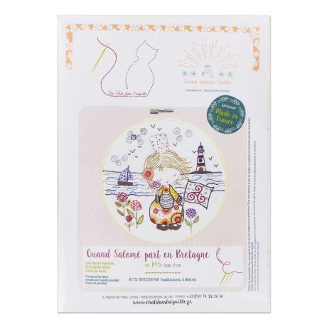 Kit Broderie "Quand Salomé part en Bretagne"