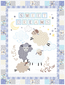 Sweet Dreams Petits Moutons Géométriques Bleu