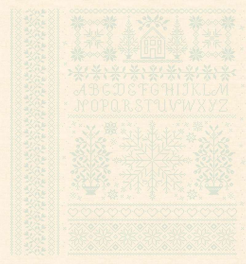 Tissu Patchwork Bluebird Homestead Linen