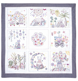 Kit Broderie "Vie de Chat Douce Empreinte"