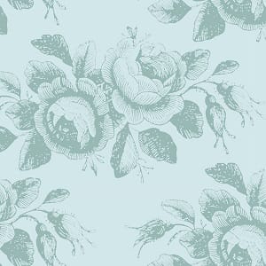 Tissu Patchwork Tilda Old Roses, Mary Teal