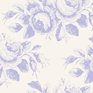 Tissu Patchwork Tilda Old Roses, Mary Bleu, Coupon