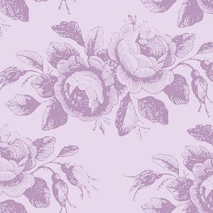 Tissu Patchwork Tilda Old Roses, Mary Lilas Mist, Coupon