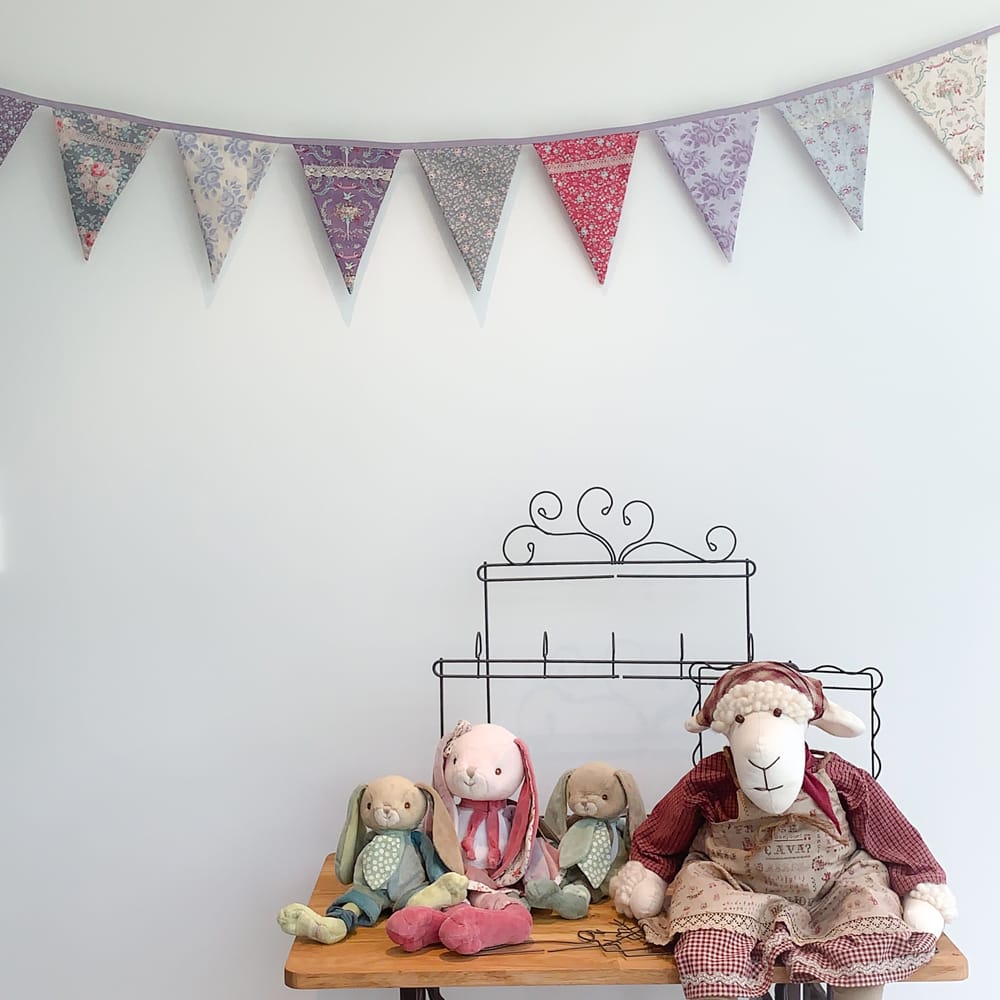 Modèle de Patchwork, Tutoriel Guirlande de fanions, papier