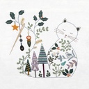 Kit Broderie "Le Chat d'Hiver"