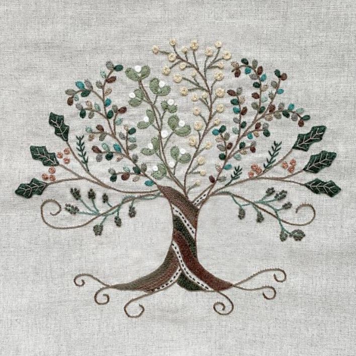 Kit Broderie "L'Arbre des Saisons - Hiver"