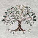 Kit Broderie "L'Arbre des Saisons - Hiver"