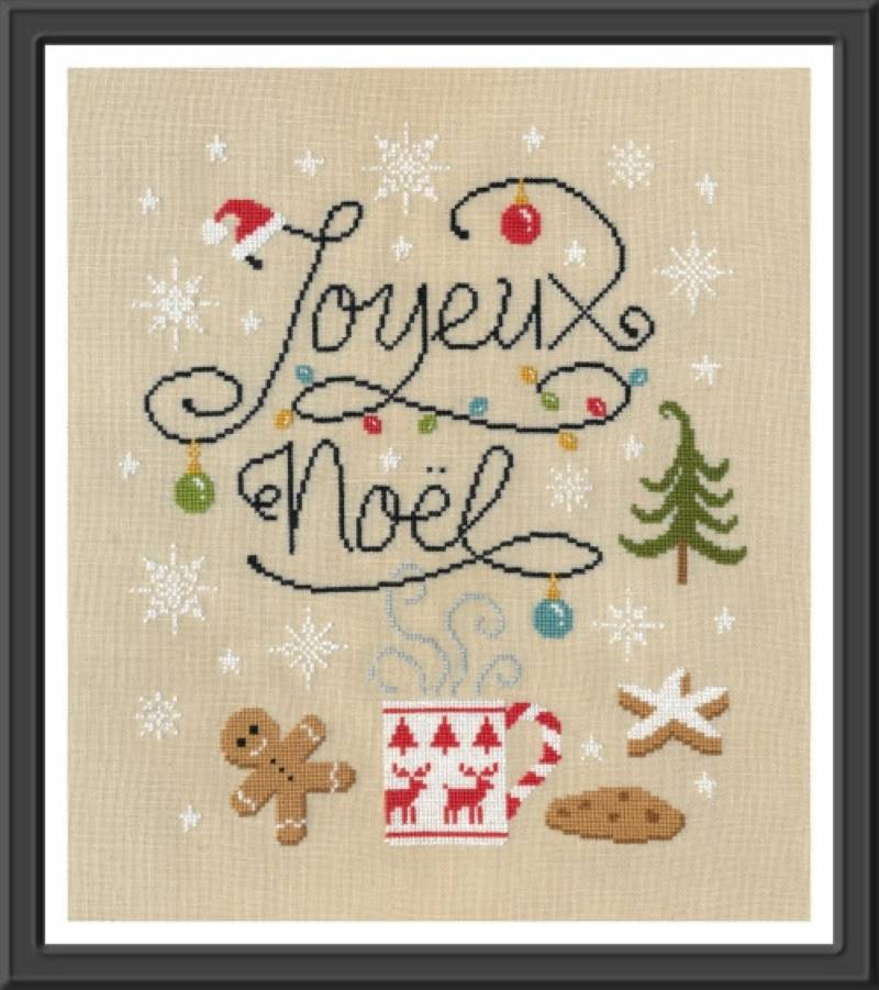 Modèle Points Comptés - Ambiance Noêl