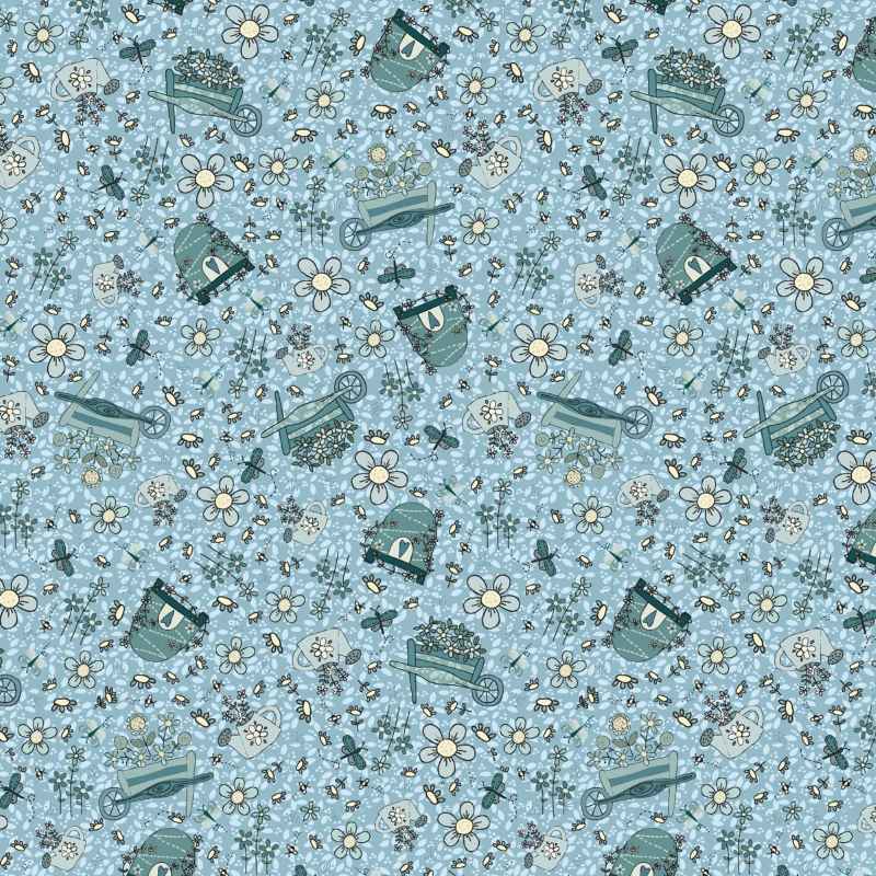 Tissu Patchwork Something Blue, Something Borrowed Col. 101, Coupon