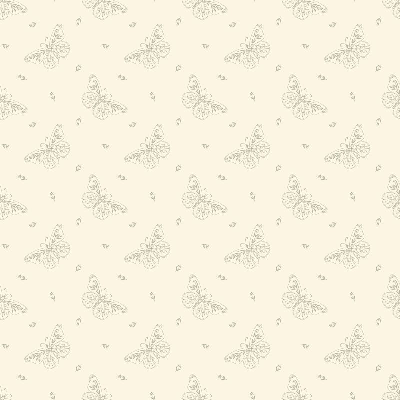 Tissu Patchwork Pebbles "Butterfly Black"