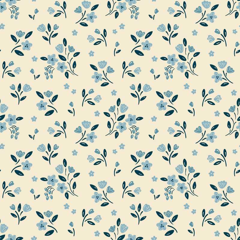 Tissu Patchwork Cosy House "Apple Blossom Ivory"