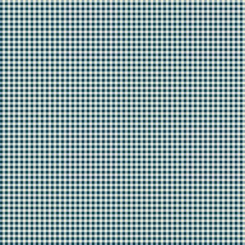 Tissu Patchwork Cosy House "Petite Gingham Midnight"