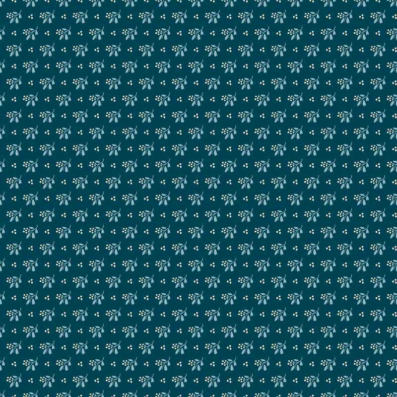 Tissu Patchwork Cosy House "Little Cutie Midnight"