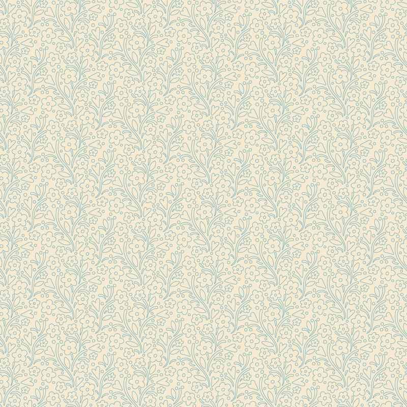 Tissu Patchwork Cosy House "Dainty Flower Chambray", Coupon
