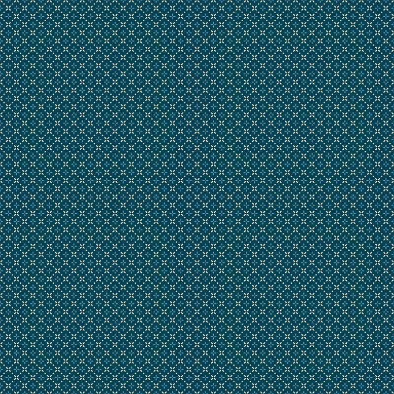 Tissu Patchwork Cosy House "GrandMa Stitch Midnight"