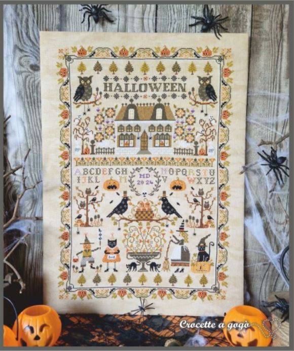 Modèle Points Comptés - Halloween Sampler