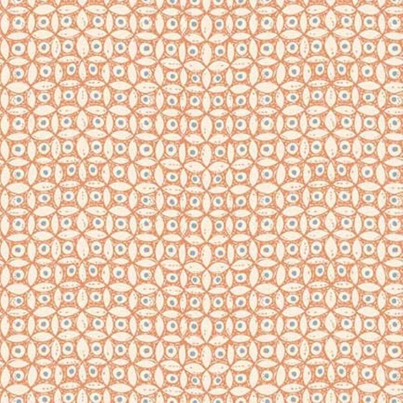 Tissu Patchwork "Simply Be" Leaf & Berry Orange