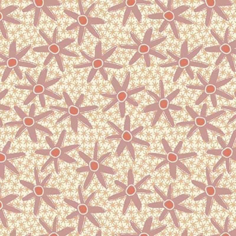 Tissu Patchwork "Simply Be" Daisy Cream, Coupon