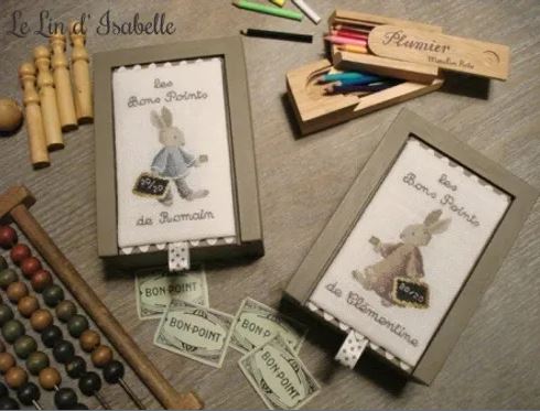 Modèle Points Comptés - "Boite à Bons Points - Lapin"