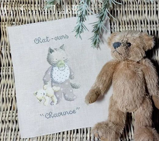 Modèle Points Comptés - "P'tite Charade Chat-Ours"