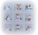 Modèle Points Comptés - Petits Animaux de Noël