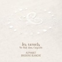 Carnet de dessins de broderie - Aphabet - Broderie Blanche
