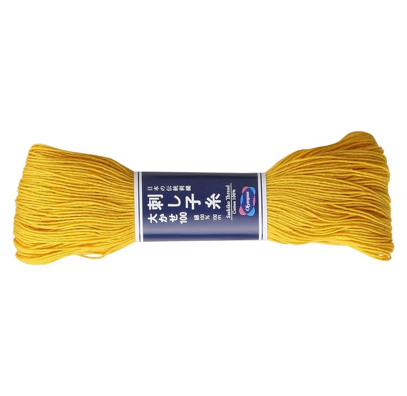 Fil Sashiko Jaune Soleil, Col. n°111 - 100 m