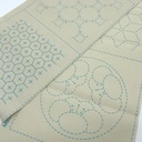 Panneau Sashiko Seven Treasures Blanc cassé