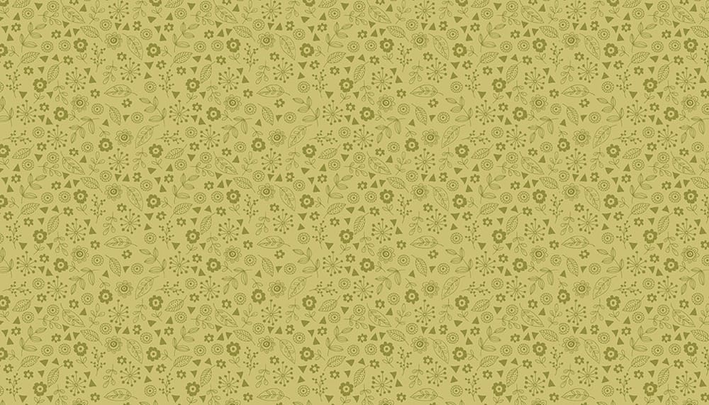 Tissu Patchwork Forest Doodle Ditzy Green, Coupon