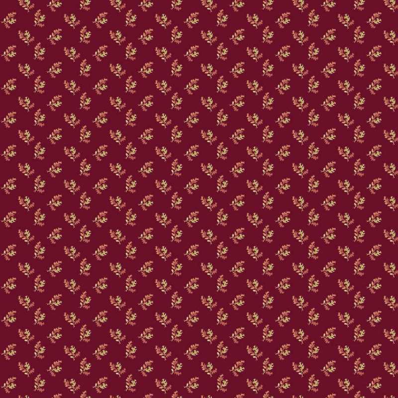 Tissu Patchwork Dahlia Holly Berry Red